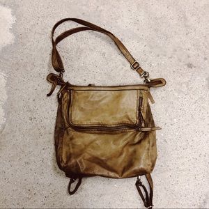 Leather Backpack Sling Purse